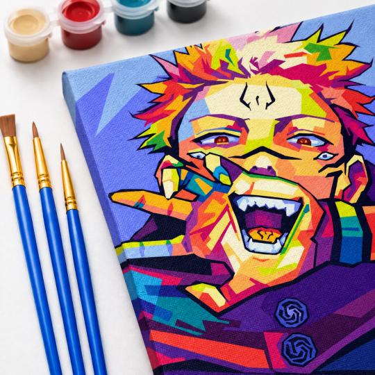 Paint by Numbers Jujutsu Kaisen Sukuna Picture 40x50 cm, photo 5