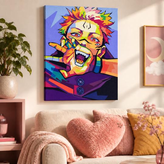 Paint by Numbers Jujutsu Kaisen Sukuna Picture 40x50 cm, photo 9