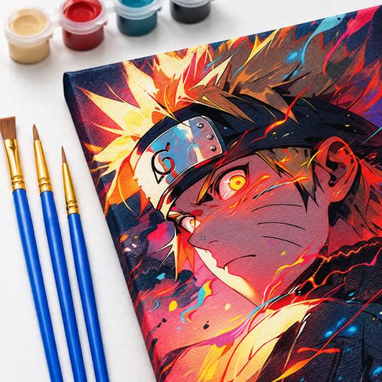 Paint by Numbers Naruto in Flames Picture 40x50 cm, photo 5