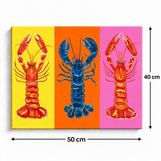 Paint by Numbers Colourful Lobsters Picture 50x40 cm, photo 3