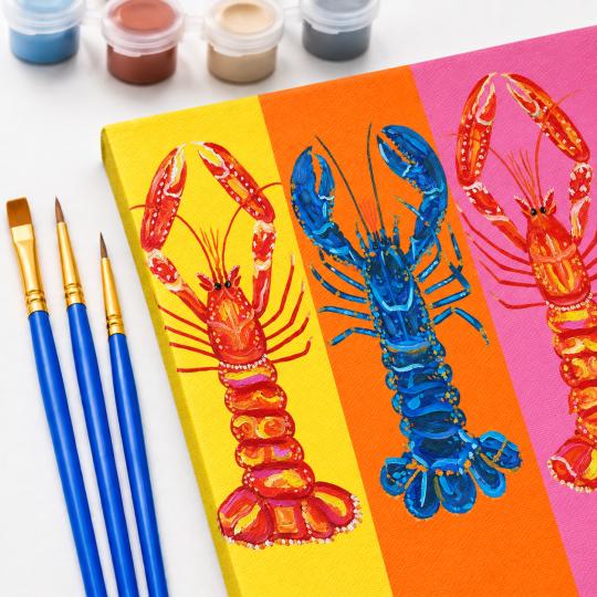 Paint by Numbers Colourful Lobsters Picture 50x40 cm, photo 5