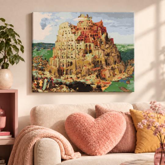 Paint by Numbers Tower of Babel PIETER BRUEGEL Picture 50x40 cm, photo 9