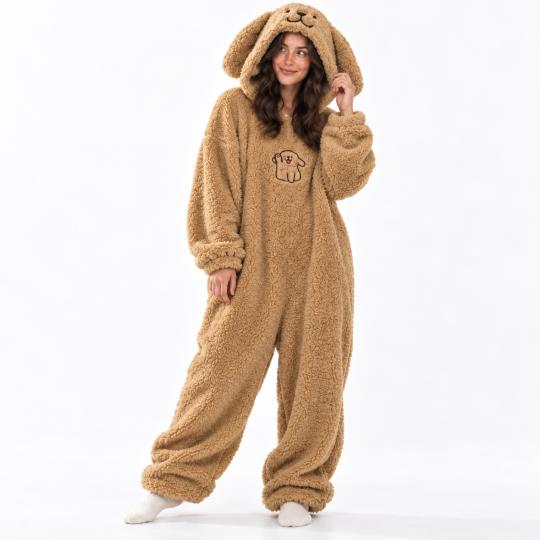 Pluszowe Onesie Teddy Piesek kigurumi dla dorosłych, zdjęcie 6