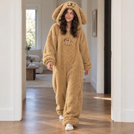 Pluszowe Onesie Teddy Piesek kigurumi dla dorosłych, zdjęcie 16