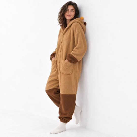 Pluszowe Onesie Teddy Kapibara kigurumi dla dorosłych, zdjęcie 5