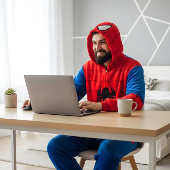 Piżama Onesie Kigurumi Kostium Przebranie Spiderman, zdjęcie 6