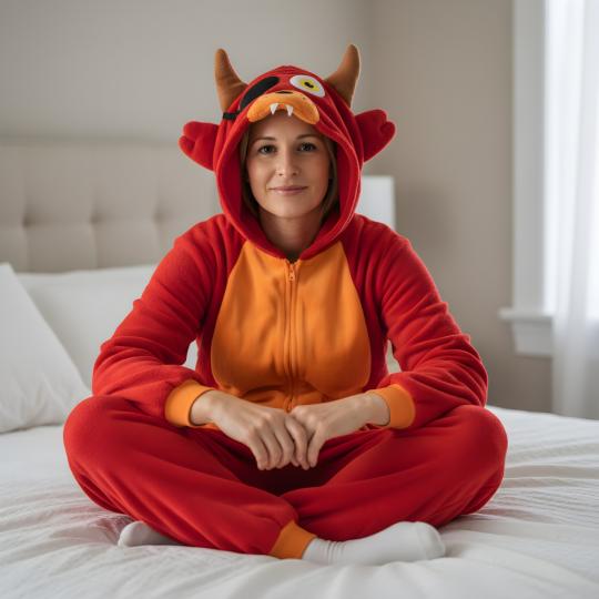 Piżama Onesie Kigurumi Kostium Przebranie Foxy, zdjęcie 2
