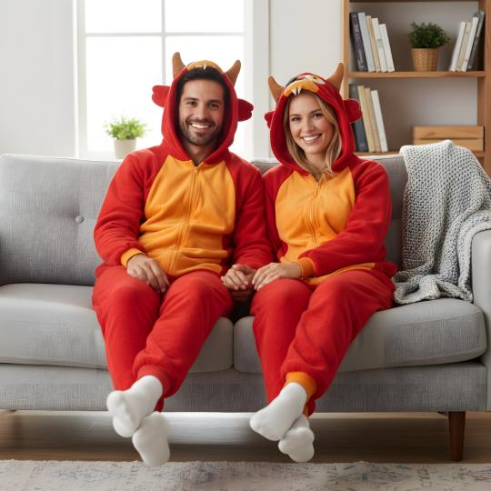 Piżama Onesie Kigurumi Kostium Przebranie Foxy, zdjęcie 4