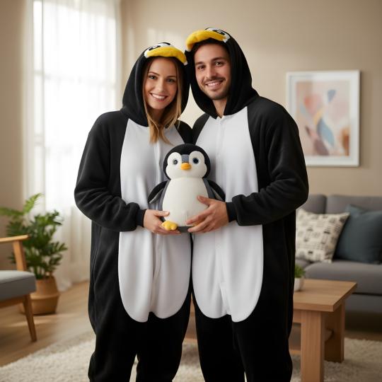 Piżama Onesie Kigurumi Kostium Przebranie Pingwin, zdjęcie 2