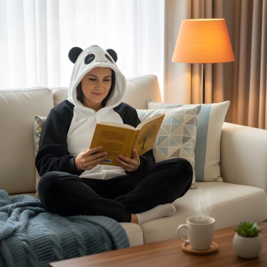 Piżama Onesie Kigurumi Kostium Przebranie Panda, zdjęcie 7