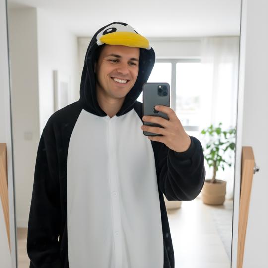 Piżama Onesie Kigurumi Kostium Przebranie Pingwin, zdjęcie 5