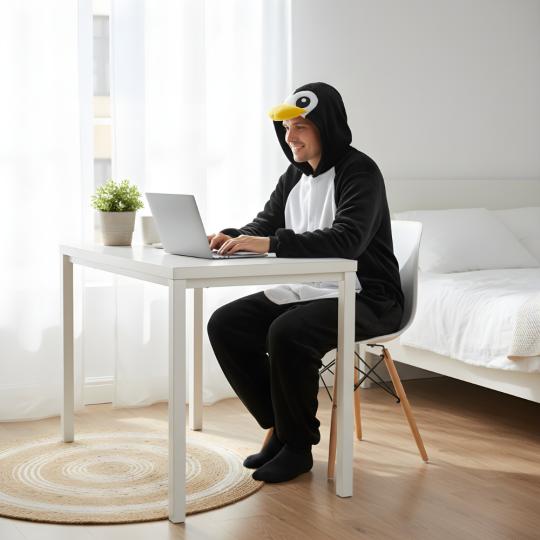 Piżama Onesie Kigurumi Kostium Przebranie Pingwin, zdjęcie 8