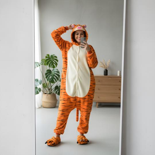 Piżama Onesie Kigurumi Kostium Przebranie Tygrys, zdjęcie 7