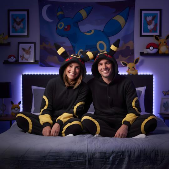 Piżama Onesie Kigurumi Kostium Przebranie Pokemon Umbreon, zdjęcie 5
