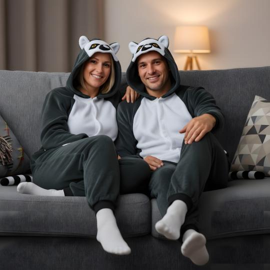 Piżama Onesie Kigurumi Kostium Przebranie Lemur, zdjęcie 4