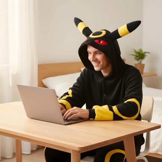 Piżama Onesie Kigurumi Kostium Przebranie Pokemon Umbreon, zdjęcie 9