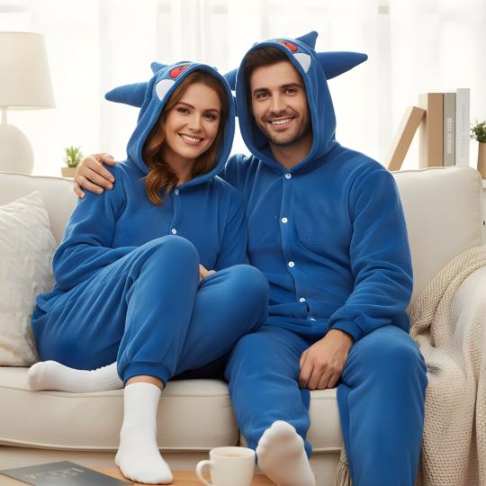 Piżama Onesie Kigurumi Kostium Pokemon Niebieski Gengar, zdjęcie 2