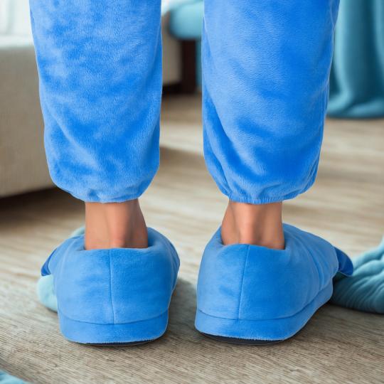 Miękkie Kapcie Dziecięce Łapy Stitch 3D Niebieskie z Pazurami, zdjęcie 5